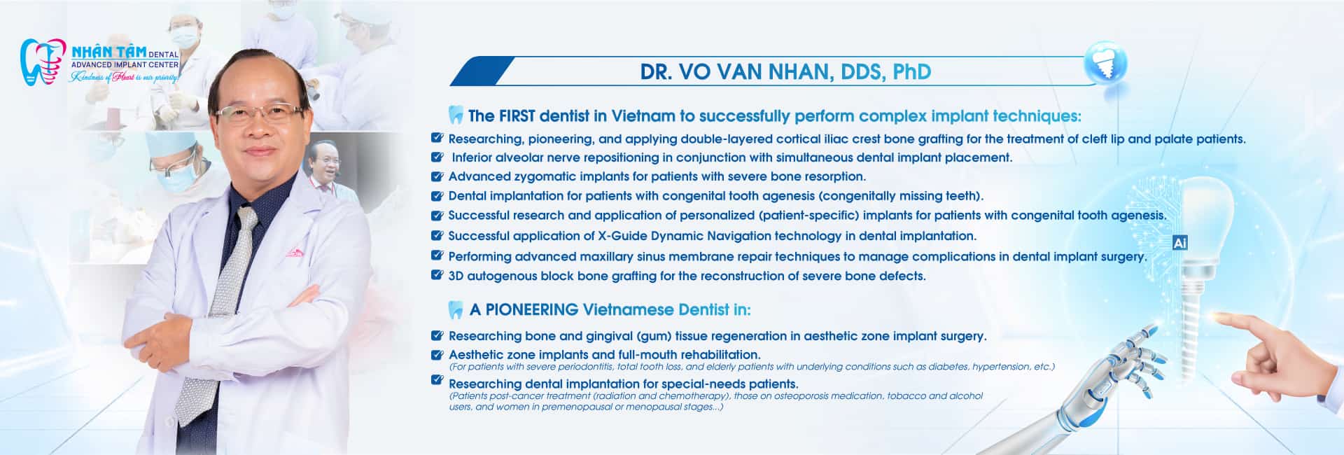 Bs Võ Văn Nhân: 27 năm hành trình vì nụ cười Việt Nam Dr Vo Van Nhan, PhD: 27 năm hành trình vì nụ cười Việt Nam